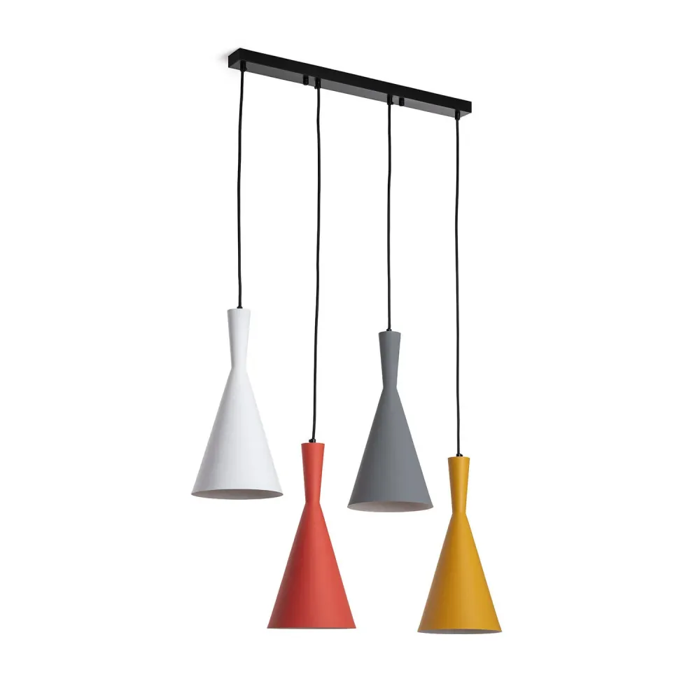 Lustre en métal Big Lennon avec éclairage LED intégré Design minimaliste