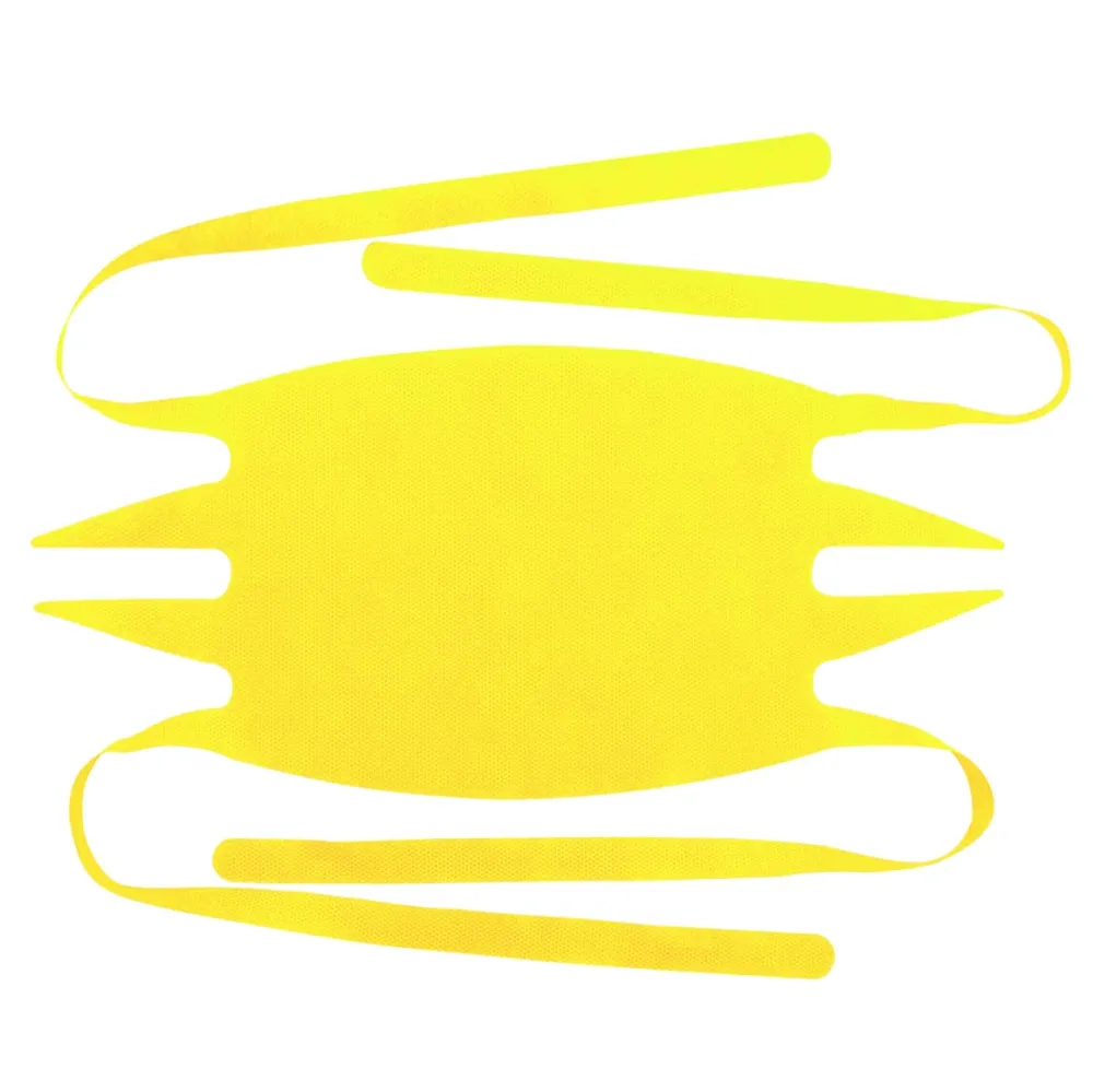Masques jetables attachés jaune 25 pièces