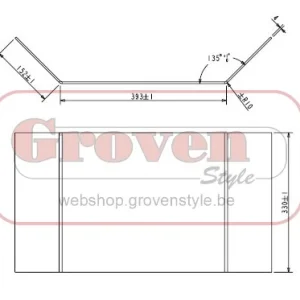 BARBAS - 301502 Glas Ruit Beaufire 65 - Vitre