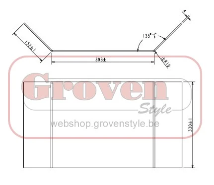 BARBAS - 301502 Glas Ruit Beaufire 65 - Vitre