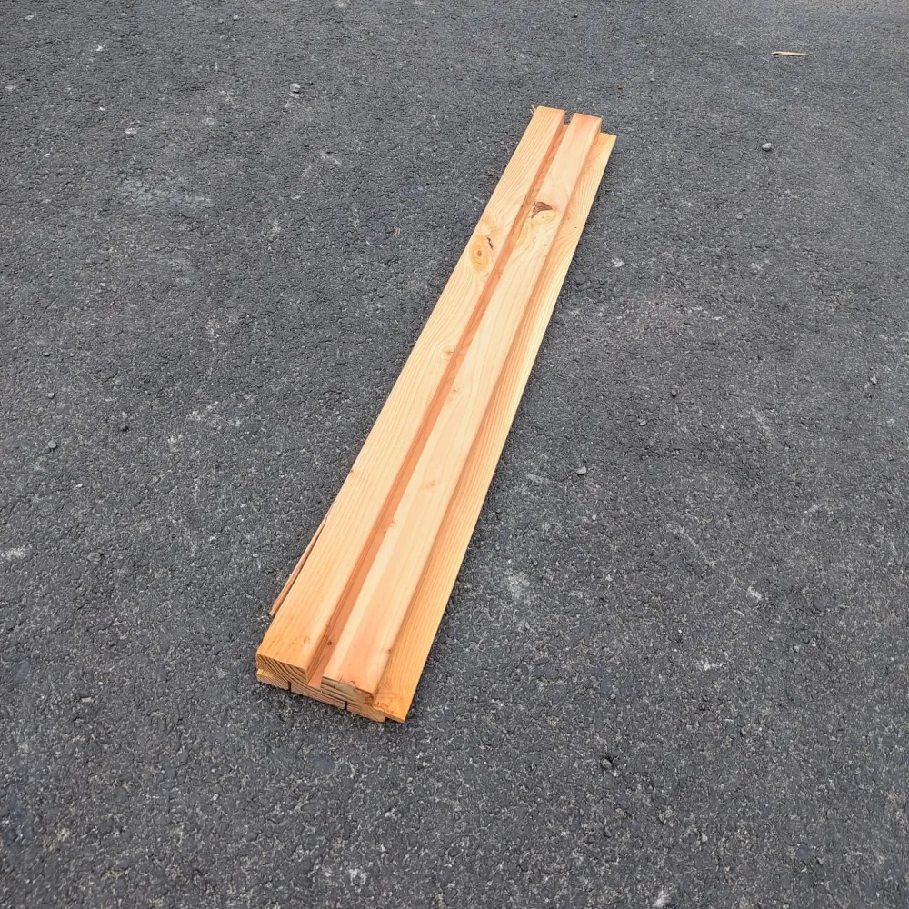 Bardage essences diverses - 40x105 - L=0.9m (profil Vertigo)