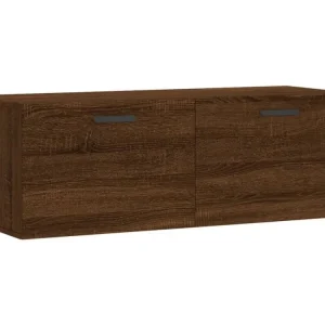 Armoire murale chêne marron 100x36,5x35 bois d'ingénierie