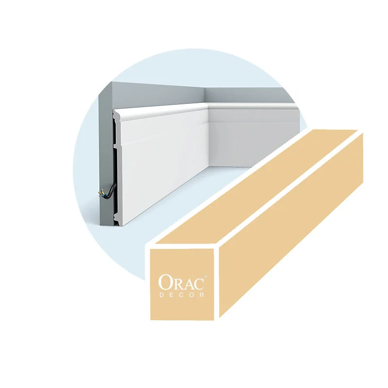 Carton exhaustif de 22 mètres de plinthes SX156 - 200x20,2x1,6 - ORAC DECOR