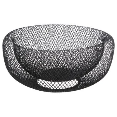CORBEILLE MAILLAGE NOIR 27CM