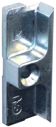 Gâche bois - jeu de 12 mm - En applique - Euronut 7/8 x 4 mm - A9