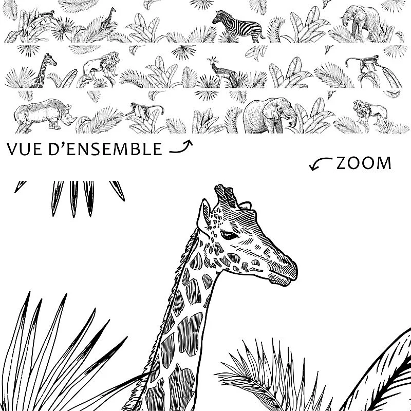 Lot de 10 Plinthes VINYLE Animaux - 99deco - H8 x L100 cm Profondeur 14 mm