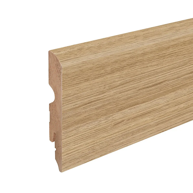 Plinthe arrondie MDF décor 1 chêne GoodHome 220 x 8 cm, ép.13 mm