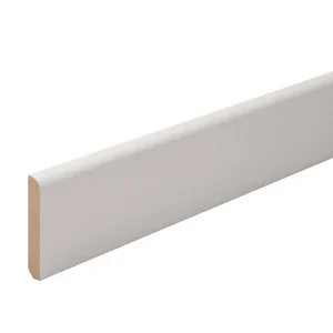 Plinthe arrondie MDF prépeint 244 x 10 cm, ép.10 mm