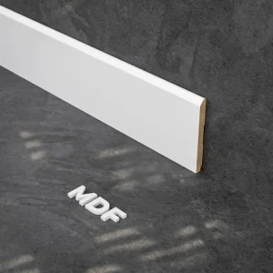Plinthe MDF 2 m - Blanc - 100 x 10 mm