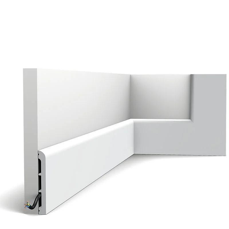 Plinthe SX184 RAL 9003 (blanc sécurité) - L200 x H11 x l1,3 cm - ORAC DECOR