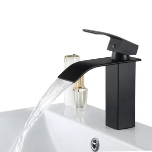 AuraLum Max Mitigeur Lavabo Cascade Monocommand Robinet pour Lavabo et Vasque Salle de Bain Robinetterie Mitigeur Eau et F...