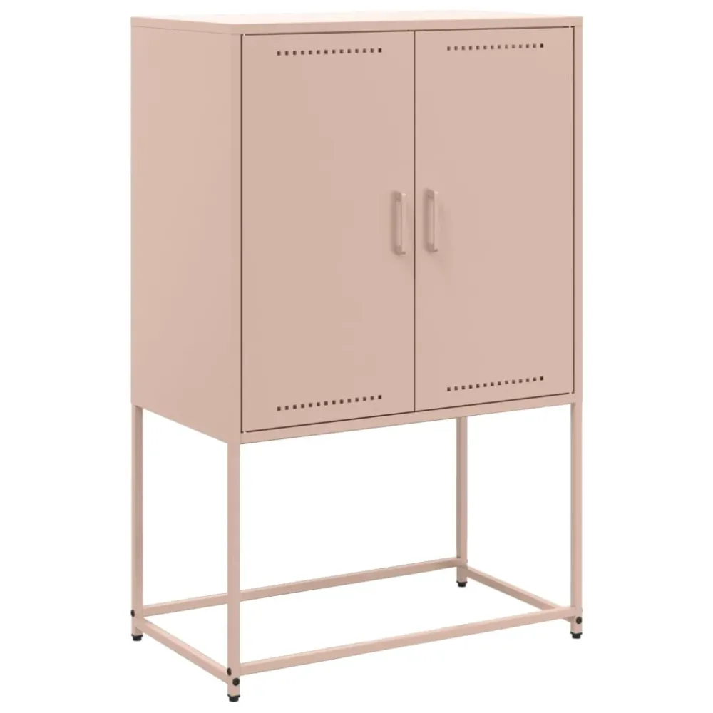 Buffet bahut commode armoire meuble de rangement organisateur cuisine salle de séjour salon haut 68,5 x 38,5 x 107 cm acie...