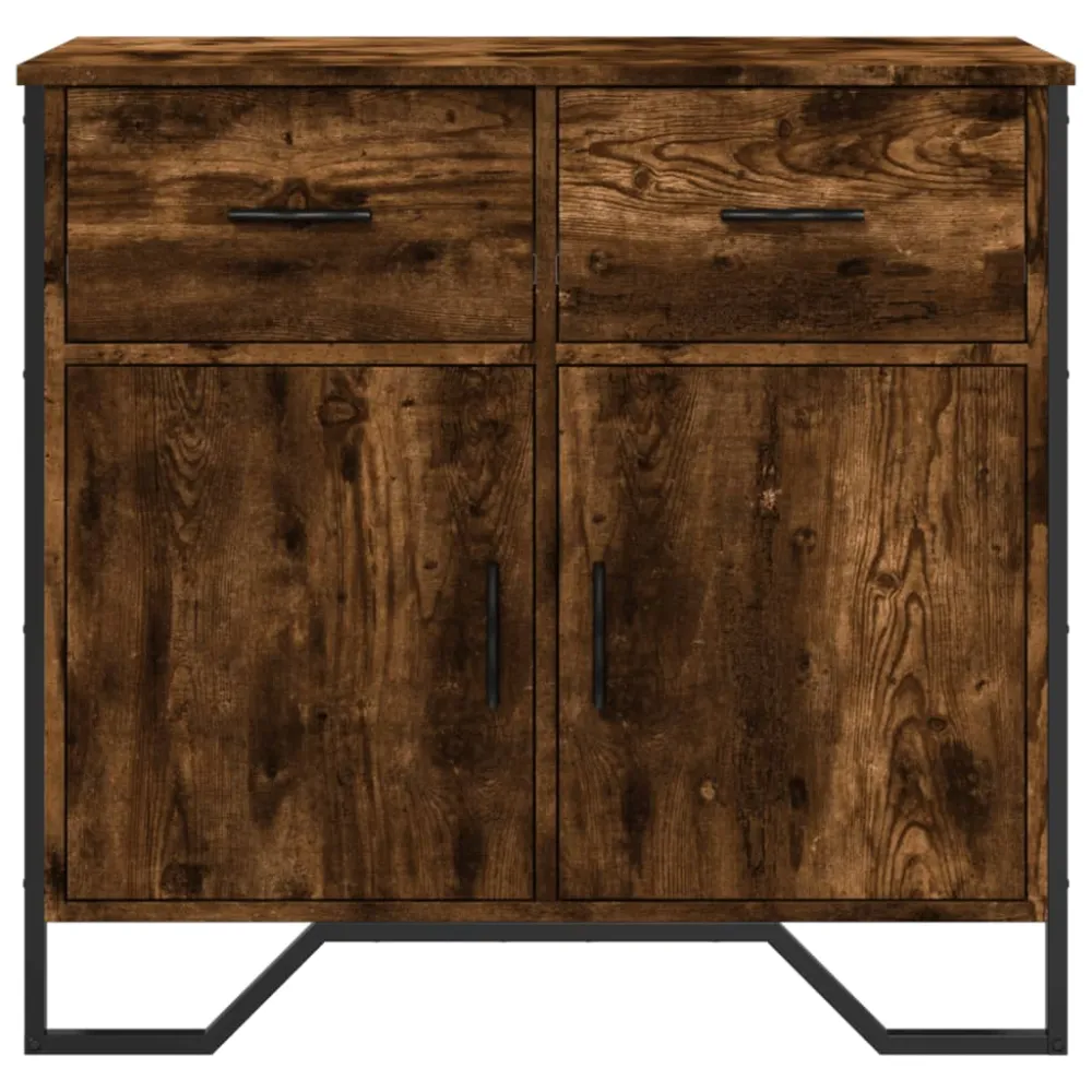 Buffet bahut commode armoire meuble de rangement organisateur cuisine salle de séjour salon 79,5 x 35,5 x 74,5 cm bois d'i...