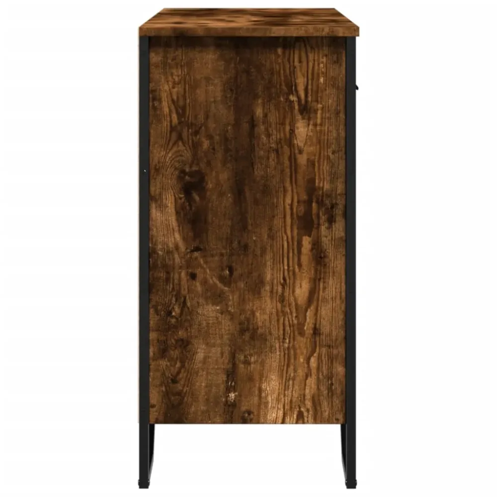 Buffet bahut commode armoire meuble de rangement organisateur cuisine salle de séjour salon 79,5 x 35,5 x 74,5 cm bois d'i...