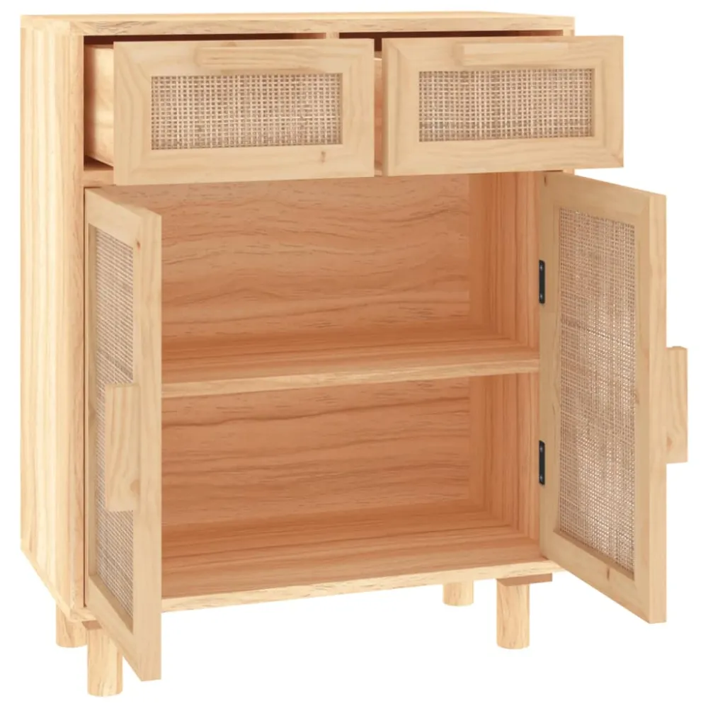 Buffet bahut commode armoire meuble de rangement organisateur cuisine salle de séjour salon 60 x 30 x 75 cm bois de pin ma...