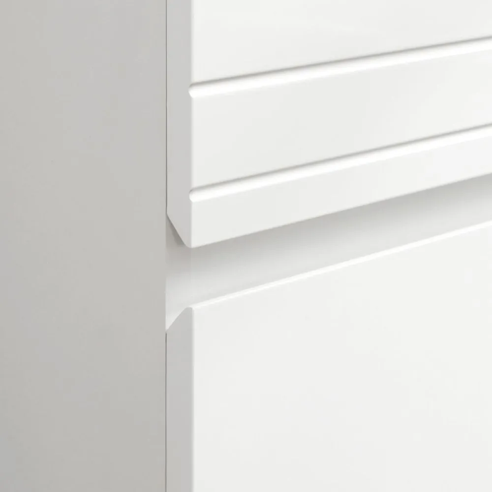 Certifié NF Sanitaire VASAGLE Meuble de salle de bain blanc