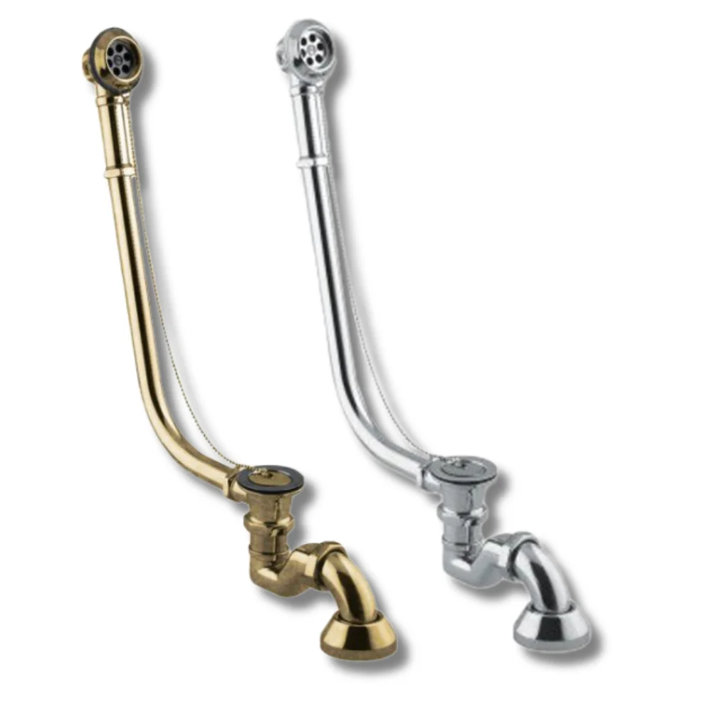 Colonna per vasca epoca con rifinitura cromo e bronzo pour Douche à l'Italienne