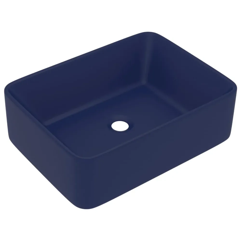Lavabo de luxe vasque à poser de toilette lave-mains de salle de bain salle cosmétique rectangulaire 41 x 30 cm céramique...