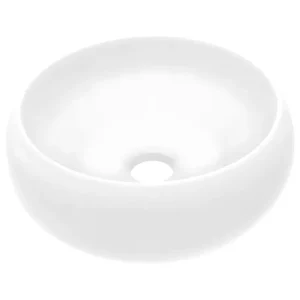 Lavabo rond de luxe vasque à poser de toilette lave-mains de salle de bain cuisine vestiaire maison intérieur 40 x 15 cm b...