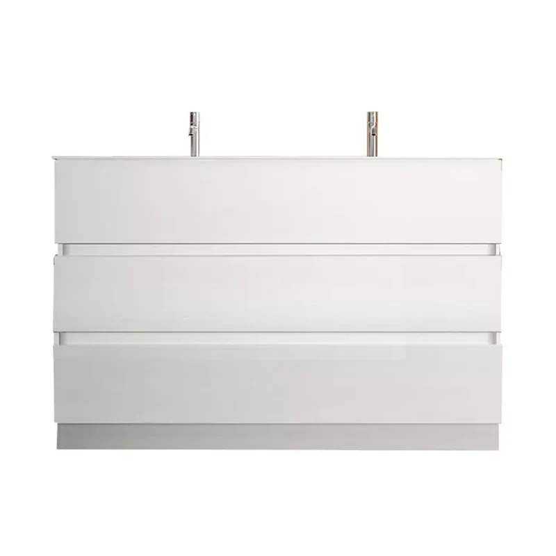 Meuble salle de bain sur pieds ARREDOBAGNO CAMPANELLI 3 tiroirs + doublement vasque 120cm