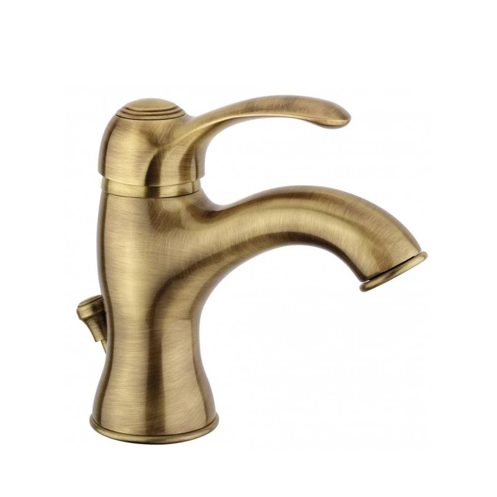 Mitigeur lavabo avec vidage série Flavia modèle FA075BR couleur cuivre étain Paffoni