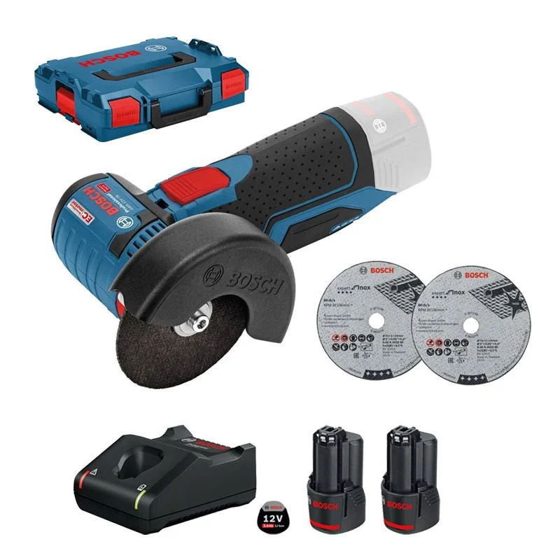 Meuleuse d'angle BOSCH 06019F200B - GWS 12V-76 V-EC De métier (2 x 3 Ah)