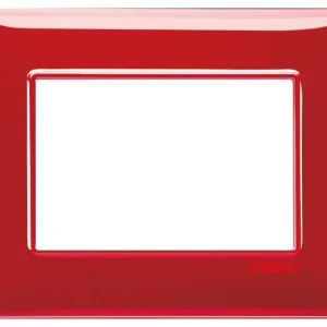 PLACCA VIMAR PLANA 3 MODULI REFLEX RUBINO 14653.51