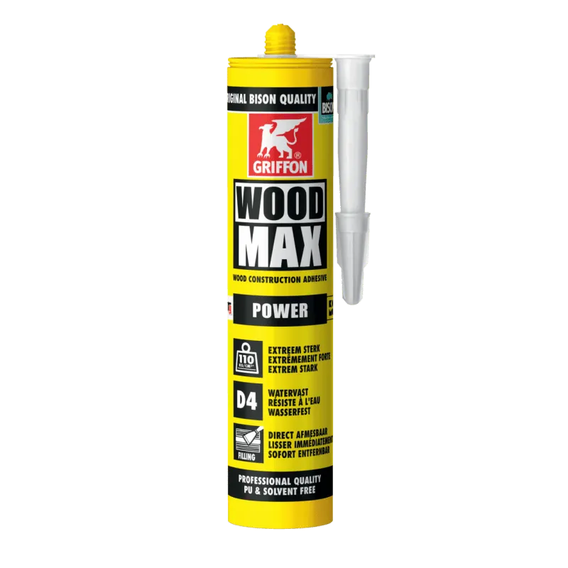 Robuste Industriel Colle à bois WOOD MAX - cartouche 380g - GRIFFON 6311124