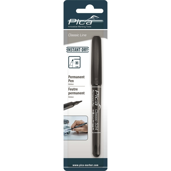Marqueur pour béton Feutre OHP permanent 1mm - noir - PICA MARKER