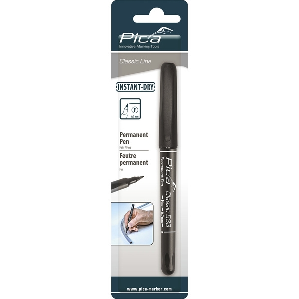 Marqueur pour béton Feutre OHP permanent 1mm - noir - PICA MARKER