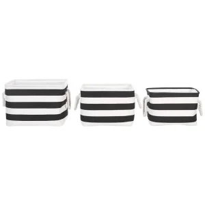 Mand set van 3 zwart/wit DARQAB