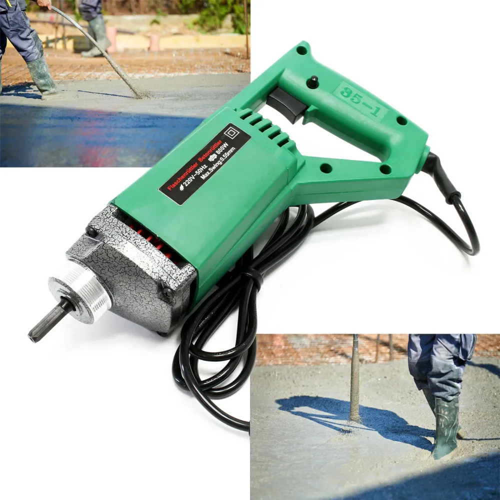 Certifié CE Vibreur béton 800 watts 5600 u/min aiguille vibrante diamètre 35 mm vibreur électrique manuel 16_0002750
