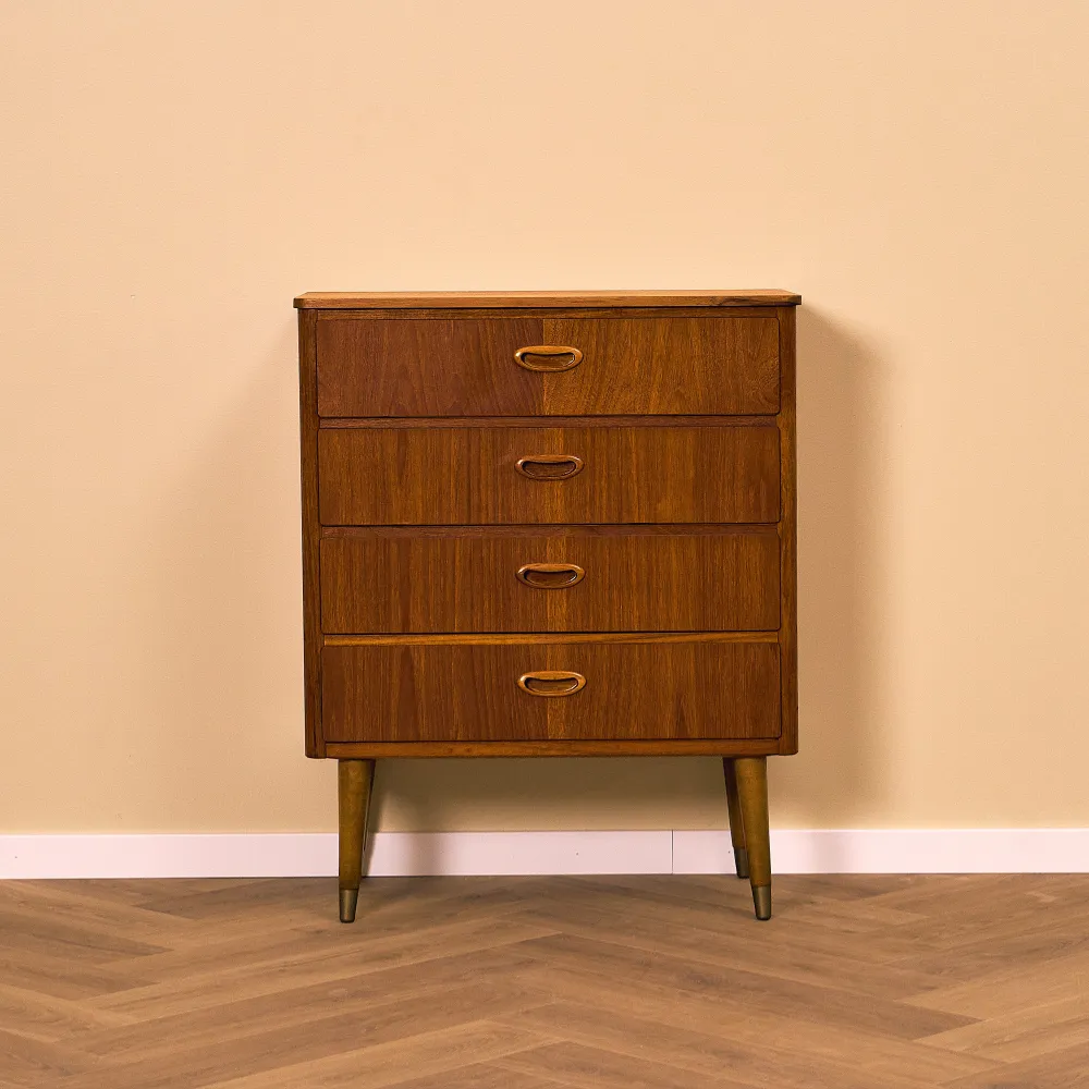 Commode suédoise en teck Coffret de 150 Pièces