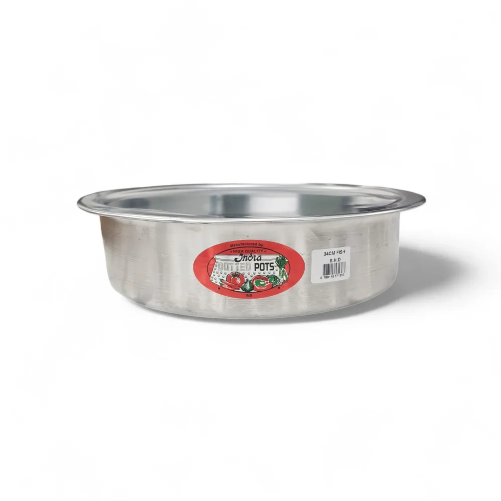 Kitchen Life 34cm Aluminium Fish Pot Argenté