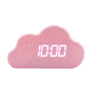 Mètre ruban automatique Réveil et température Nuage Rose Lalarma
