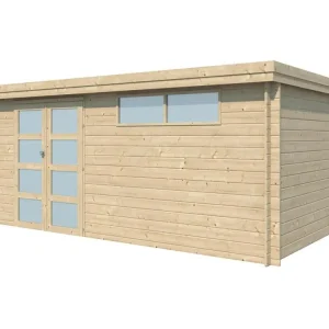 Robuste Chalet en bois 14.9 m² Récent Avec plancher + gouttière