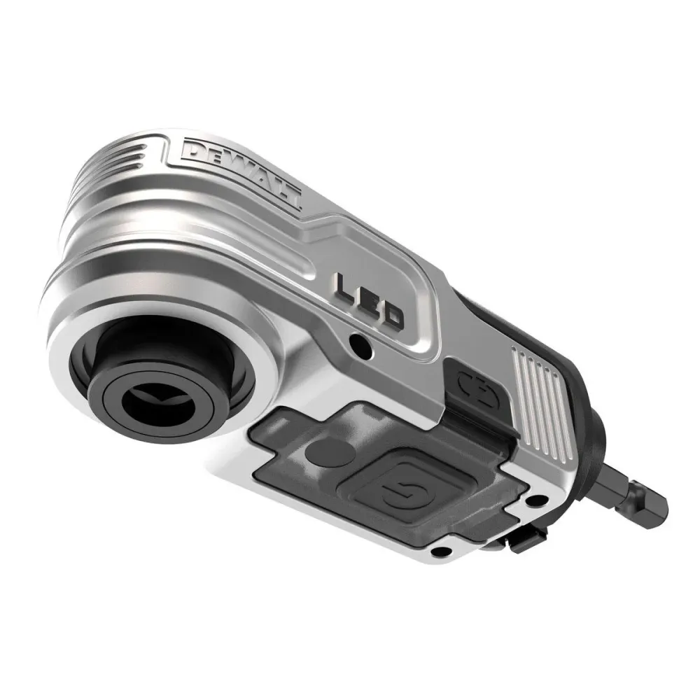 Pistolet à air chaud Dewalt DTLRA-QZ 1/4" Hex Impact Right Angle Attachment LED Light