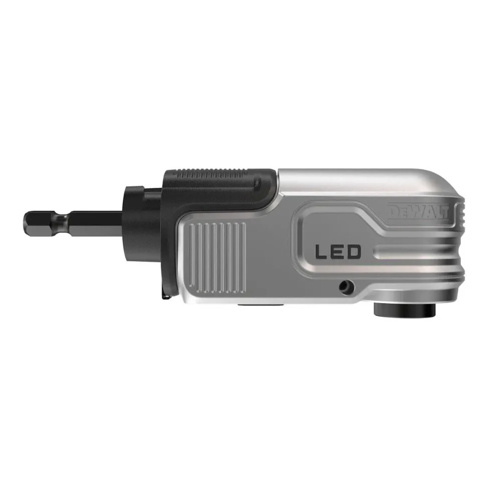 Pistolet à air chaud Dewalt DTLRA-QZ 1/4" Hex Impact Right Angle Attachment LED Light