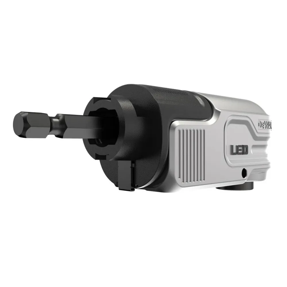 Pistolet à air chaud Dewalt DTLRA-QZ 1/4" Hex Impact Right Angle Attachment LED Light