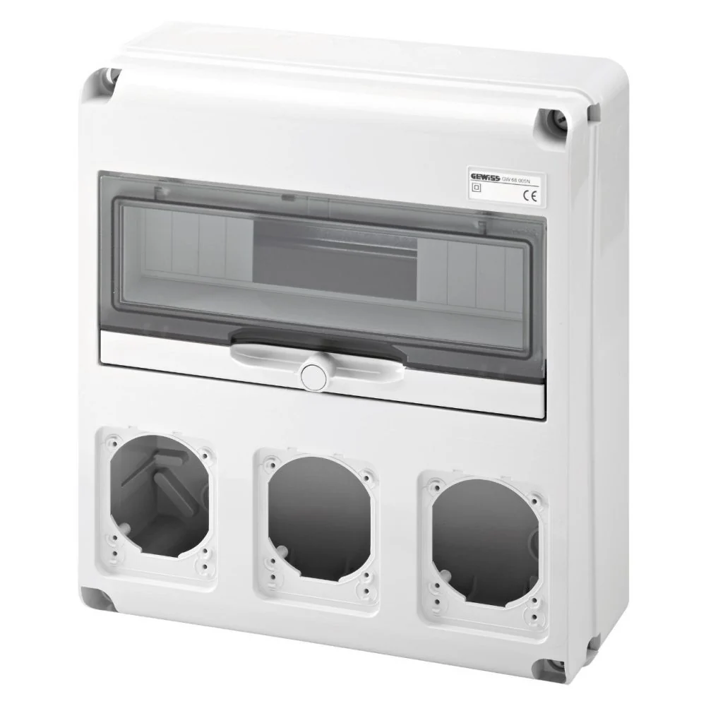 Q-DIN 14 MODULI IP65 CON 3 FLANGE IEC 309 16/32A IP44/67 - GEWISS GW68005N