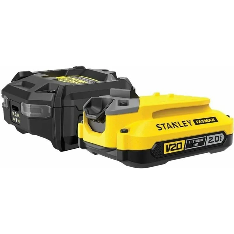 Starter Kit Chargeur 1,25 + 1 Batterie 18V 2 Ah - SFMCB10D1-QW STANLEY FATMAX V20