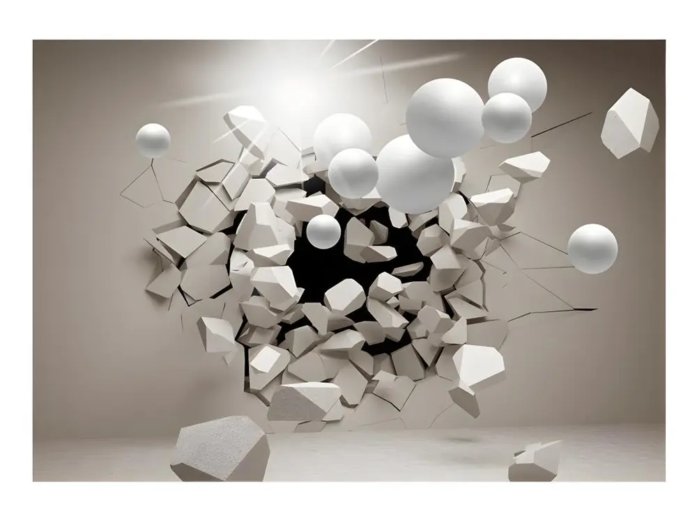 Papier peint intissé 3D et Perspective Release Me! : Taille - 100 x 70 cm | Livraison Rapide