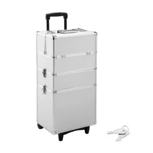Rouleau à encoller Mallette maquillage 3 niveaux MARGIE 3 en 1 avec Revêtement intérieur en velours