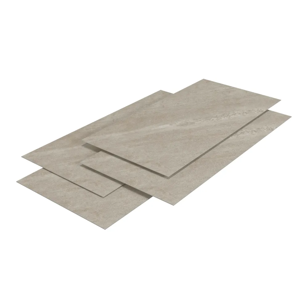 Set de 12 panneaux muraux décoratifs 120 x 60 cm crème 03_0010558