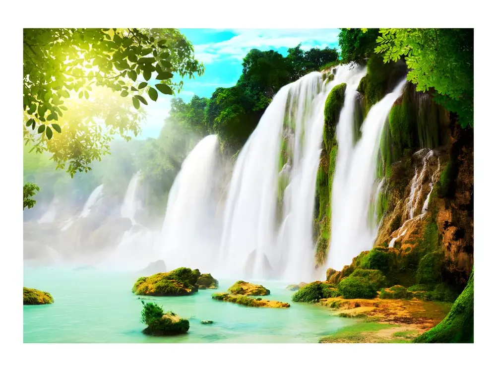 Couteau à enduire Papier peint intissé Paysages beauty nature: Waterfall : Taille - 250 x 175 cm