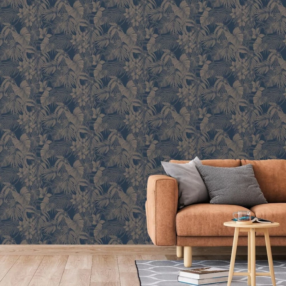 Couteau à enduire Papier peint joelle argenté et bleu