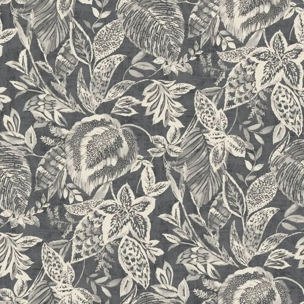 DUTCH WALLCOVERINGS Papier peint Mae Noir et naturel