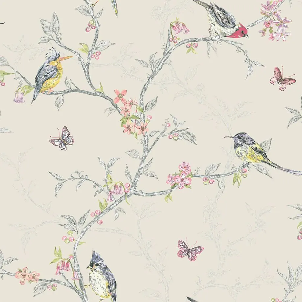 DUTCH WALLCOVERINGS Papier peint Phoebe Crème