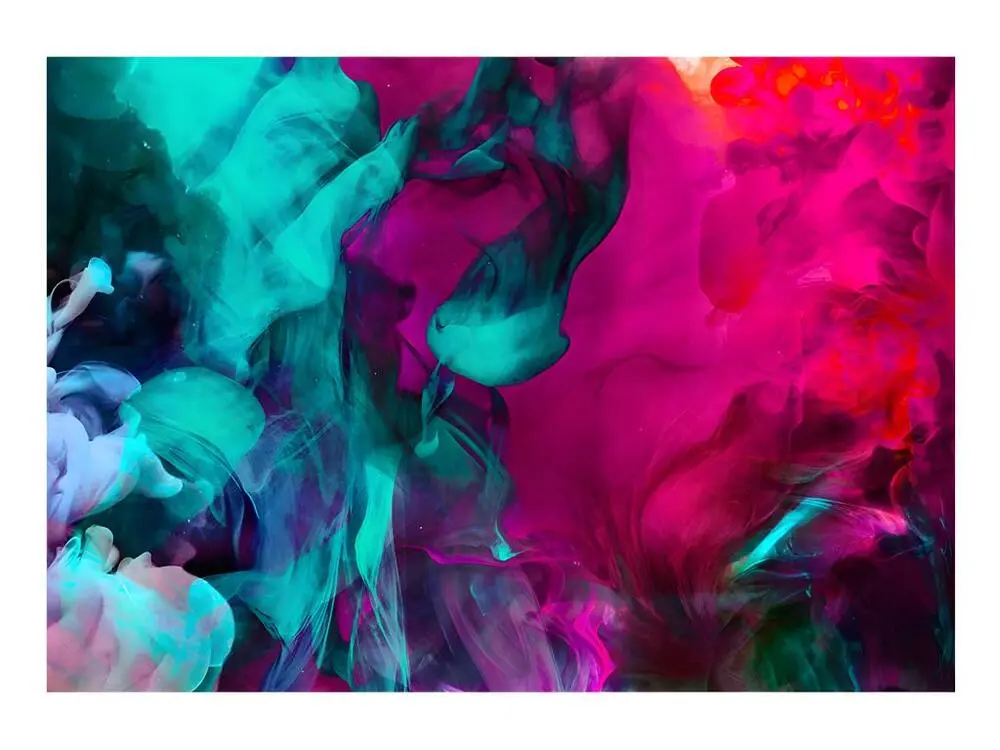 Papier peint intissé Abstractions Color madness : Taille - 200 x 140 cm avec spatule intégrée