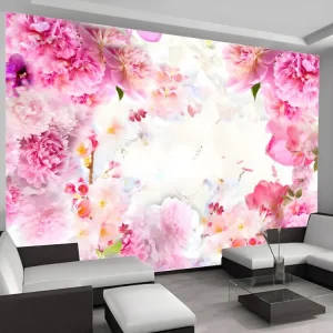 Papier peint intissé Fleurs Blooming June : Taille - 200 x 140 cm